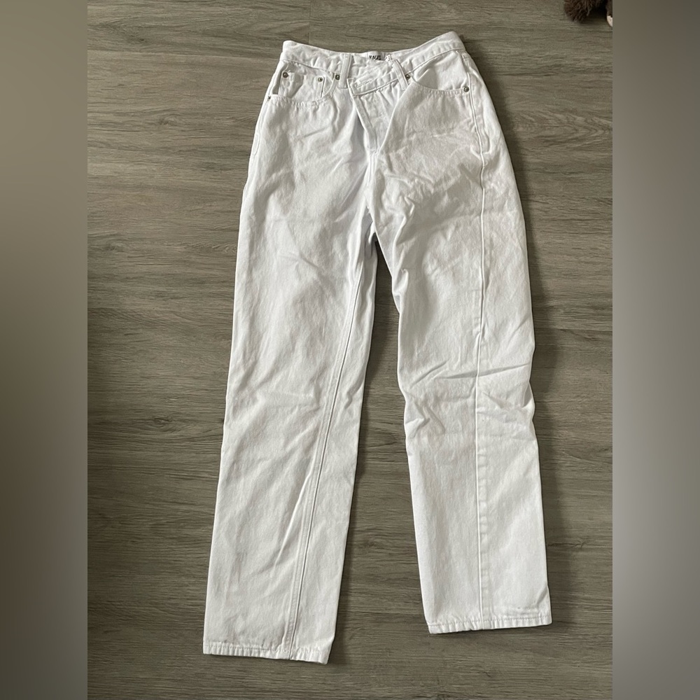 Princess Polly asymmetrical jeans